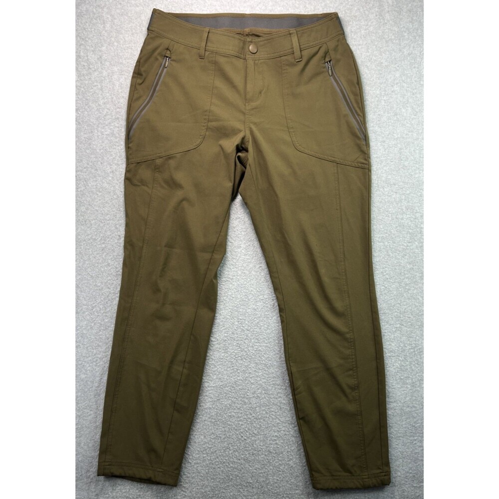 Columbia Womens Bryce Canyon II Hiking Pants Large Green Stretch Omni Shield
